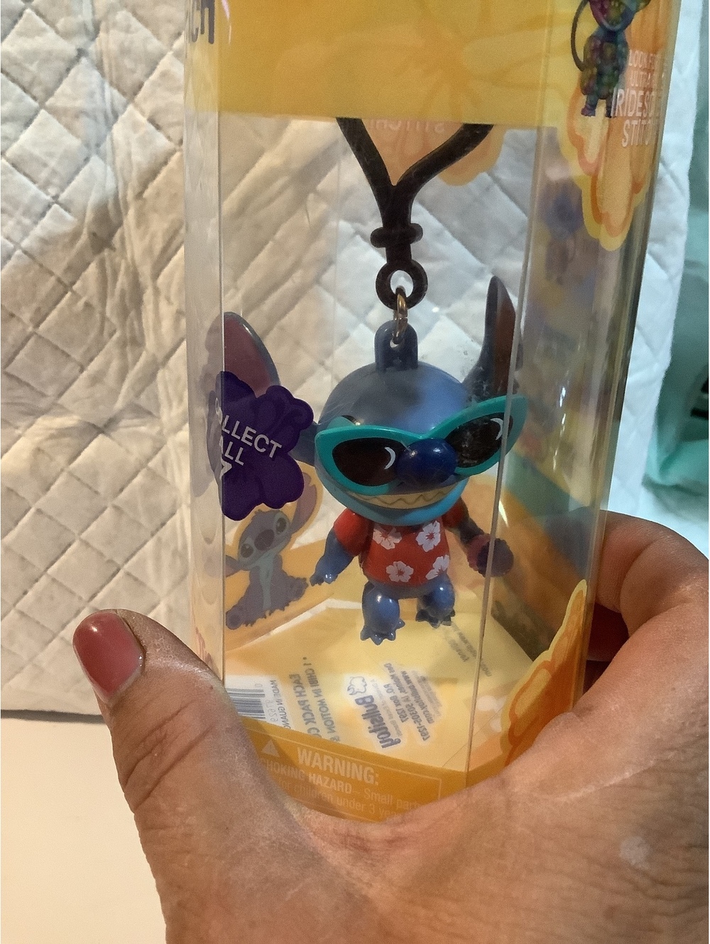 Disney Lilo & Stitch Chibi in Motion Vacation Stitch Figure Keychain